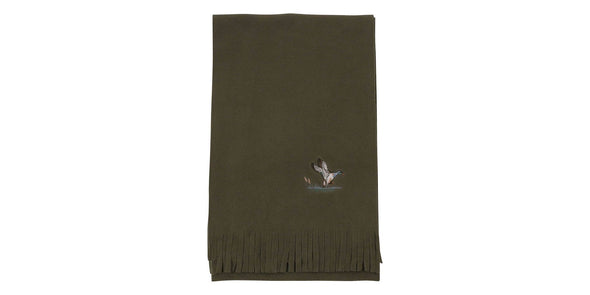 Embroidered Fleece Scarf