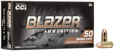 CCI Blazer Brass 9mm Luger