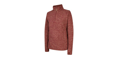 Hoggs of Fife Woburn Ladies Pullover in Marled Red